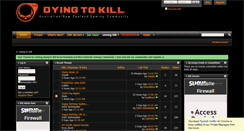 Desktop Screenshot of dying2kill.com.au