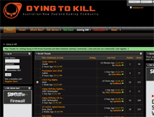 Tablet Screenshot of dying2kill.com.au